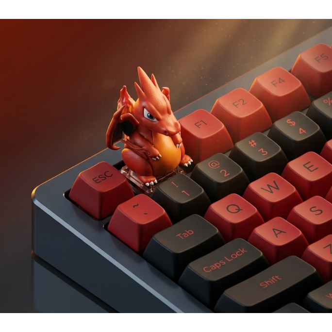 Keycap Mega Charizard Y- Nút Bàn Phím Pokemon Mega Charizard Y | Shopee ...