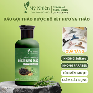 Dầu Gội Thảo Dược MỸ NHIÊN 400ml Dưỡng Tóc Tinh Chất Bồ Kết Hương Thảo - Làm Sạch Da Đầu, Nuôi Dưỡng Tóc Mềm Mượt