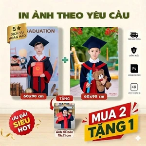 In Ảnh Tráng Gương Để Bàn Theo Yêu Cầu, Khung Ảnh Decor Đủ Size