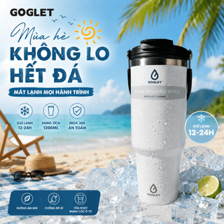 GOGLET Bình Giữ Nhiệt Có Tay Cầm Gập Tiện Lợi Siza Nhỏ 650ML, Giá Rẻ Giữ Nhiệt Cực Lâu