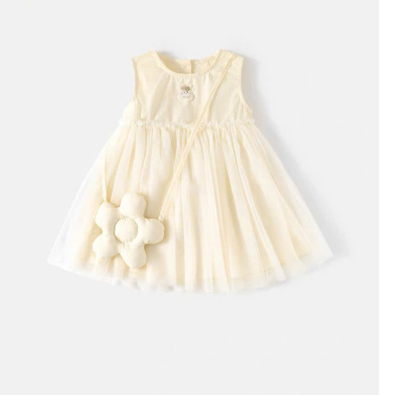 [Tặng Kèm Túi Hoa] Set Váy Công Chúa Tệu Kids - Váy Bé Gái Viền Voan Dễ Thương Đồ Bộ Trẻ Em Mùa Hè