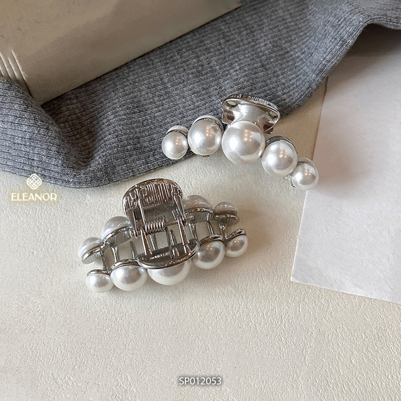 Set kẹp tóc nữ mini Eleanor Accessories đính ngọc trai nhân tạo phụ kiện tóc kẹp càng cua 11893