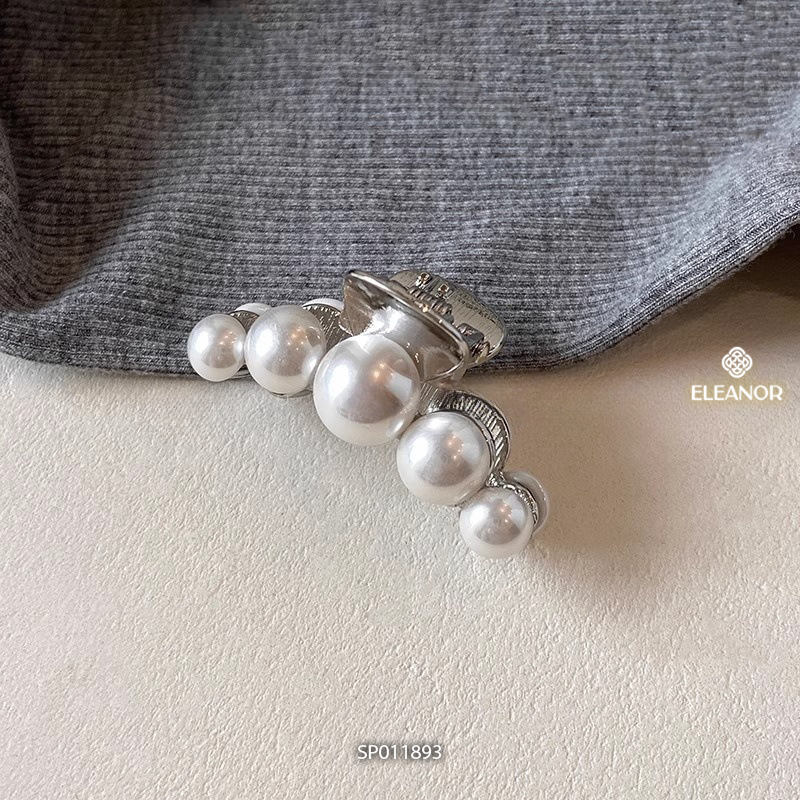 Set kẹp tóc nữ mini Eleanor Accessories đính ngọc trai nhân tạo phụ kiện tóc kẹp càng cua 11893