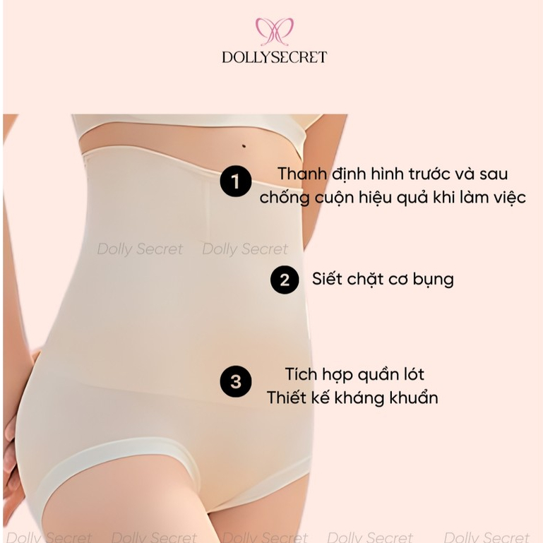 Quần gen bụng X LOCK định hình eo nâng mông Không Lộ Viền DOLLY SECRET Q09