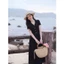 Váy Dáng Dài Thiết Kế Liền Thân Phối Chân Váy Xước Thái SOLIIN Chất Thun Tăm Hàn Thanh Lịch DRESS