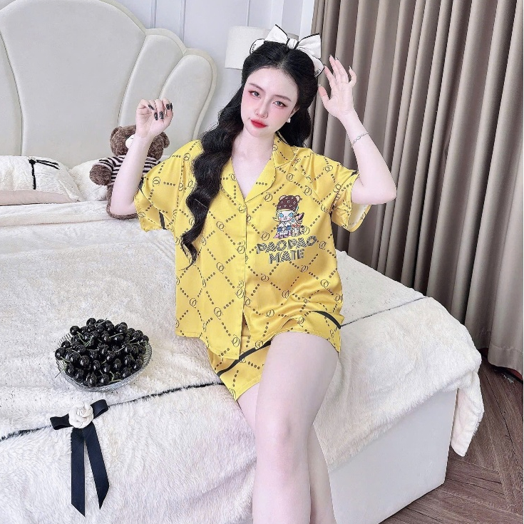 Bộ Pijama Đùi RAPLAN Nút Bọc In Họa Tiết Dưới 60Kg - TD 1568 | BigBuy360 - bigbuy360.vn