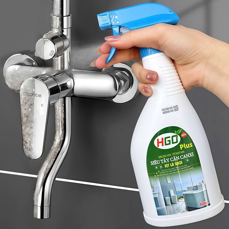 [COMBO 2 CHAI] Tẩy Cặn Canxi Nhà Tắm + Tẩy Dầu Mỡ Nhà Bếp COMBO HGO