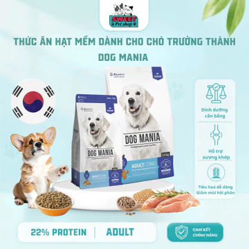 [1KG-BAO BÌ MỚI] Thức ăn cho chó trưởng thành Dog mania Adult túi 1kg - Thức ăn cho chó sweet pet shop