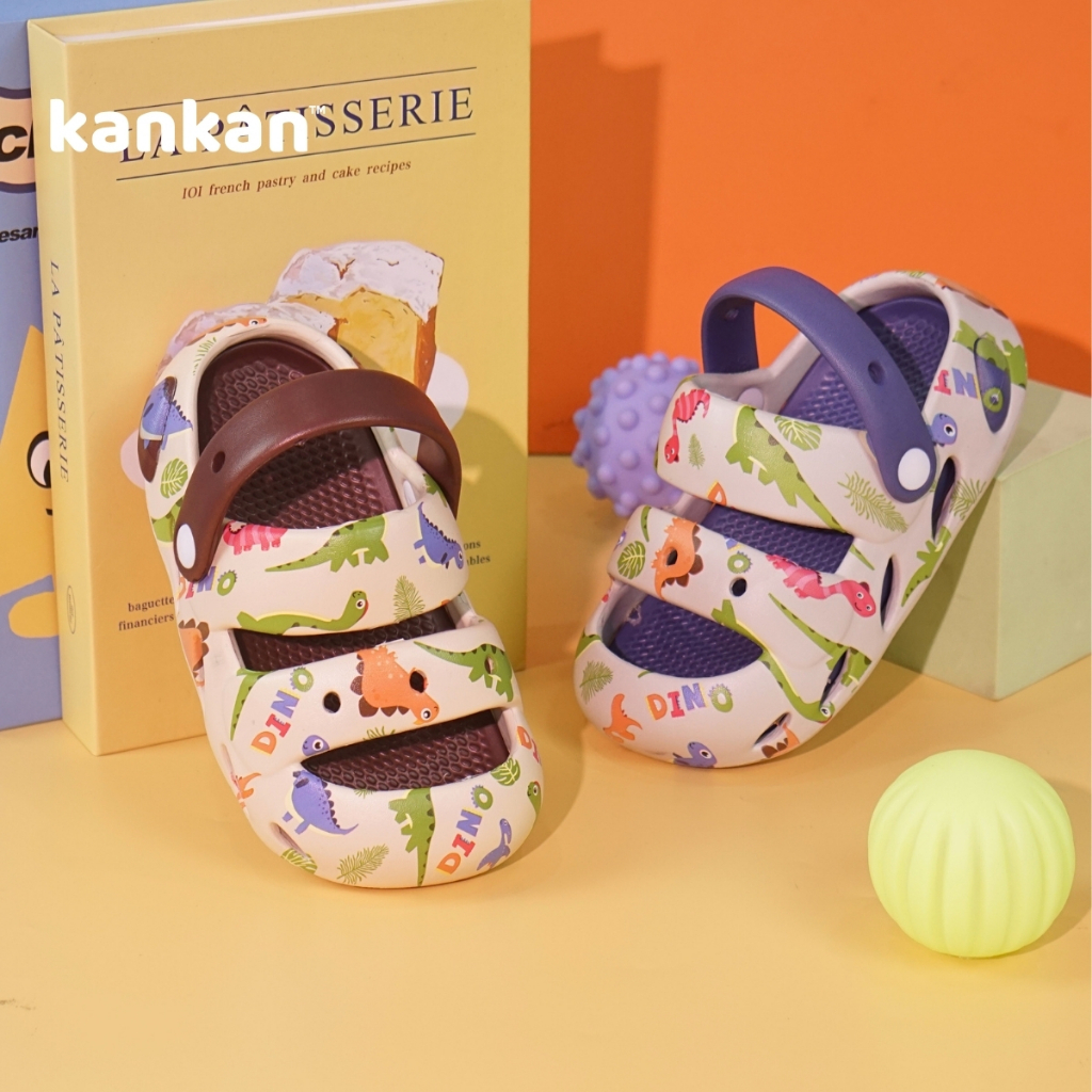Sandal Khủng Long Cho Bé Trai KanKanStore Xăng Đan Bé Trai Siêu Nhân Khủng Long Êm Ái Thoái Mái KA139