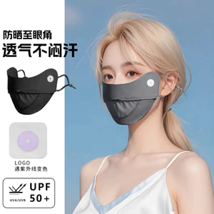 "Khẩu trang vải thun lạnh mềm mại, không gọng, chống nắng, bụi và kháng tia UV, mang lại cảm giác thoải mái."