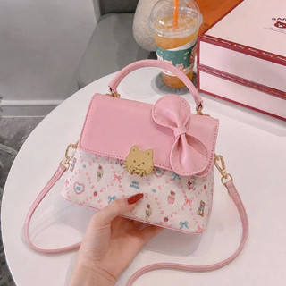 Túi xách cầm tay đeo chéo mini cho nữ đính nơ xinh chất da PU cao cấp MIE BAG