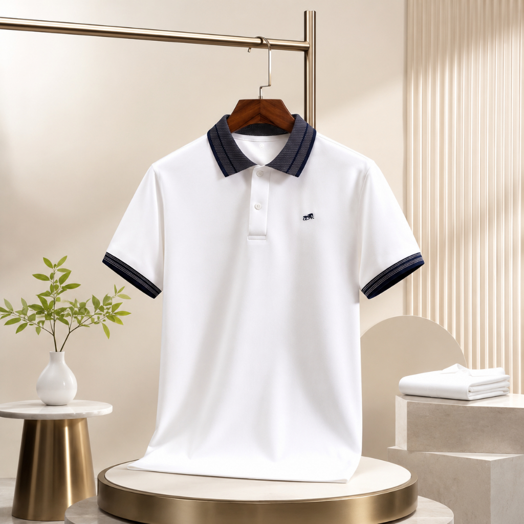 Áo polo nam  trơn logo ngực, Chống Nhăn, Thoáng Khí, Thiết Kế Trẻ Trung pl05