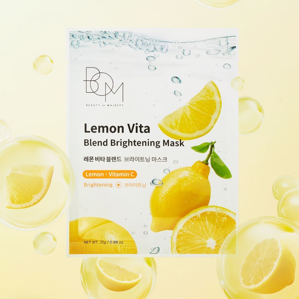 [GIFT] Mặt Nạ Dưỡng Sáng Da BOM Lemon Vita Blend Brightening Mask 25g