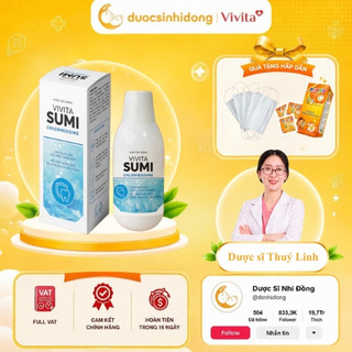 [ KHÁNG KHUẨN VƯỢT TRỘI ]  Nước Súng Miệng Diệt Khuẩn, Ngừa Sâu Răng, Viêm Nứu-Lợi,Viêm Họng Sumi Chlorhexidine 250ml