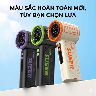 Quạt Cầm Tay Mini SUEER PRO - Công Nghệ Tua-Bin Siêu Tốc, 150 Cấp Độ Gió, Màn Hình LED Kỹ Thuật Số, Pin 4000mAh Siêu Bền