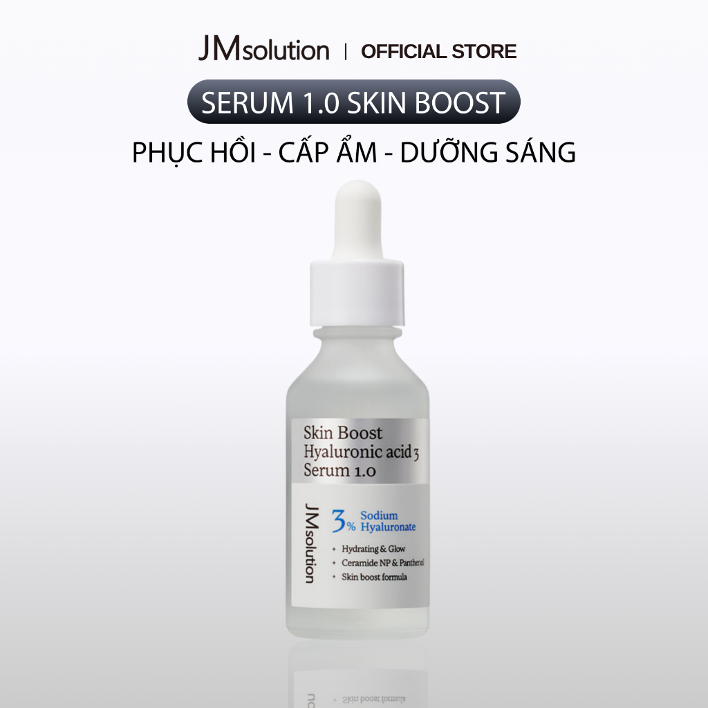 Serum JMsolution Skin Boost Serum 30ml - Dưỡng Da Căng Bóng, Cấp Ẩm & Phục Hồi - Chính Hãng