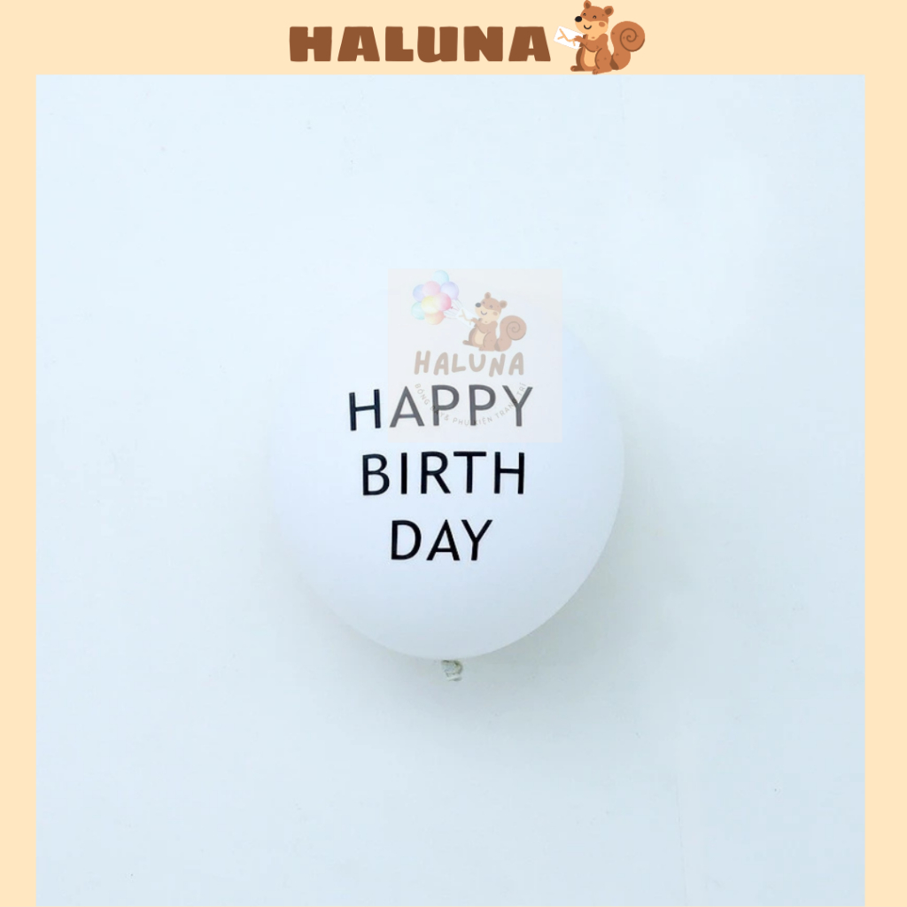 Bong Bóng In Chữ HAPPY BIRTHDAY TO YOU, Trang Trí Sinh Nhật Phong Cách Hàn Quốc