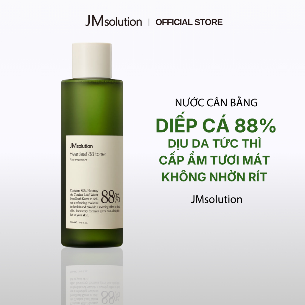 JMsolution Nước Cân Bằng Chiết Xuất Diếp Cá Làm Dịu Da Heartleaf 88 Toner 250ml