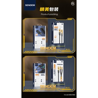 Cáp sạc nhanh 4in1 SENDEM M84 TypeC / USB-A to TypeC PD 65W & LaiNing PD 27W, dài 1M