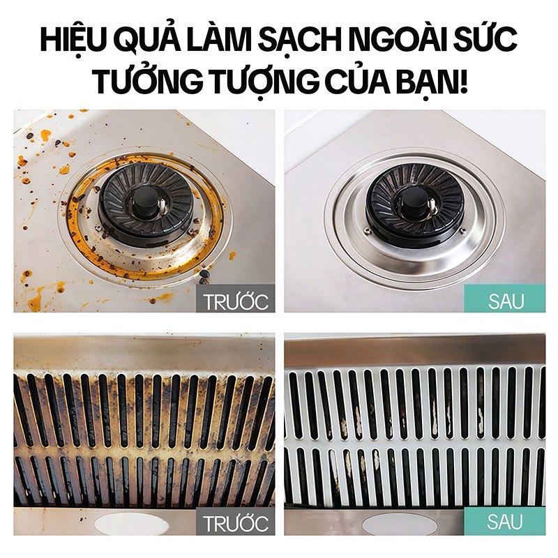 Tẩy Dầu Mỡ Nhà Bếp HGO, Làm Sạch Máy Hút Mùi, Bếp Gas, Bếp Từ, Xoong Nồi, Tường Bếp 500ML