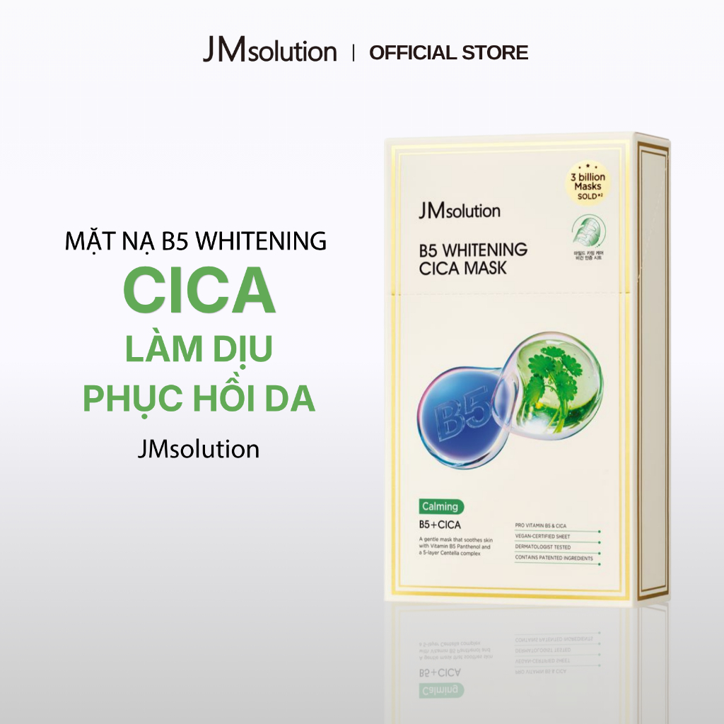 [KOL x JMsolution] Hộp 10 Miếng Mặt Nạ JMsolution B5 Whitening Mask Chính Hãng - 5 Phiên Bản Cho Da (25ml x 10)