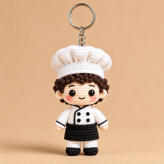 Móc Khóa Len Lendo Nghề Bác Sĩ Giáo Viên Phi Công 12cm Handmade Amigurumi Quà Tặng Phụ Kiện Balo Chìa Khóa Xinh Xắn