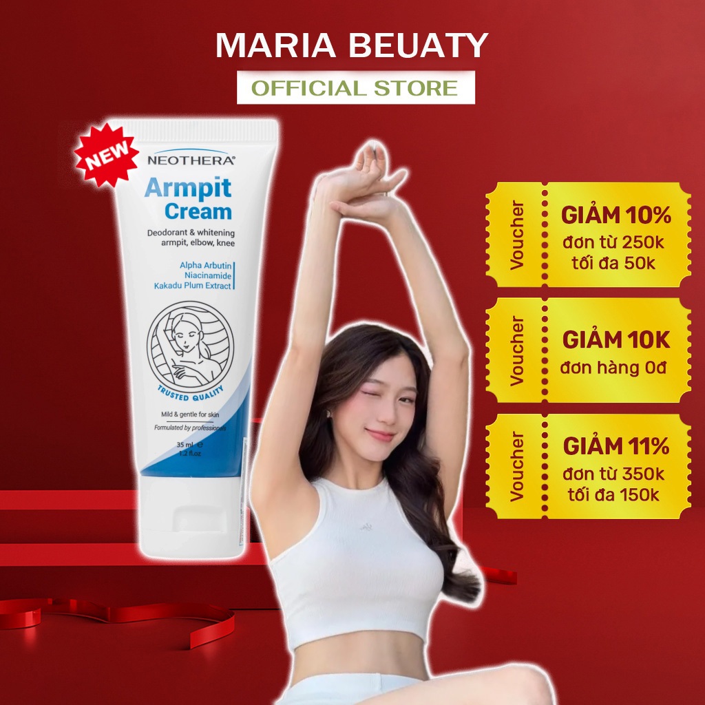 Kem dưỡng trắng nách khử mùi Armpit Cream - Làm sáng da, giảm thâm, kiểm soát mồ hôi 35ml