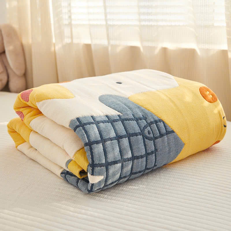 (CH697)Chăn hè Organic với họa tiết con vật siêu to cực dễ thương cho các bé MemminbeddingLuxury