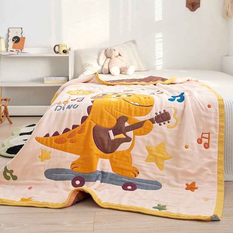 (CH697)Chăn hè Organic với họa tiết con vật siêu to cực dễ thương cho các bé MemminbeddingLuxury