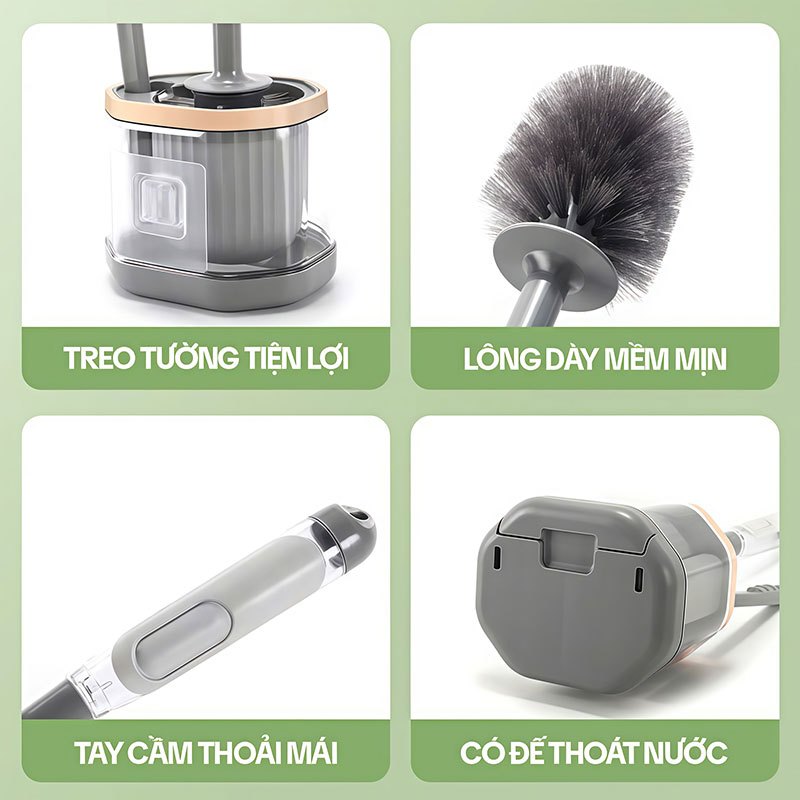 Cây Chà Bồn Cầu KITIMOP TL03, Chổi Cọ Bồn Cầu, Cọ Bồn Cầu Nhà Vệ Sinh