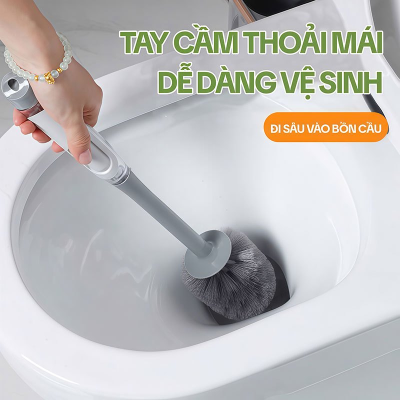 Cây Chà Bồn Cầu KITIMOP TL03, Chổi Cọ Bồn Cầu, Cọ Bồn Cầu Nhà Vệ Sinh