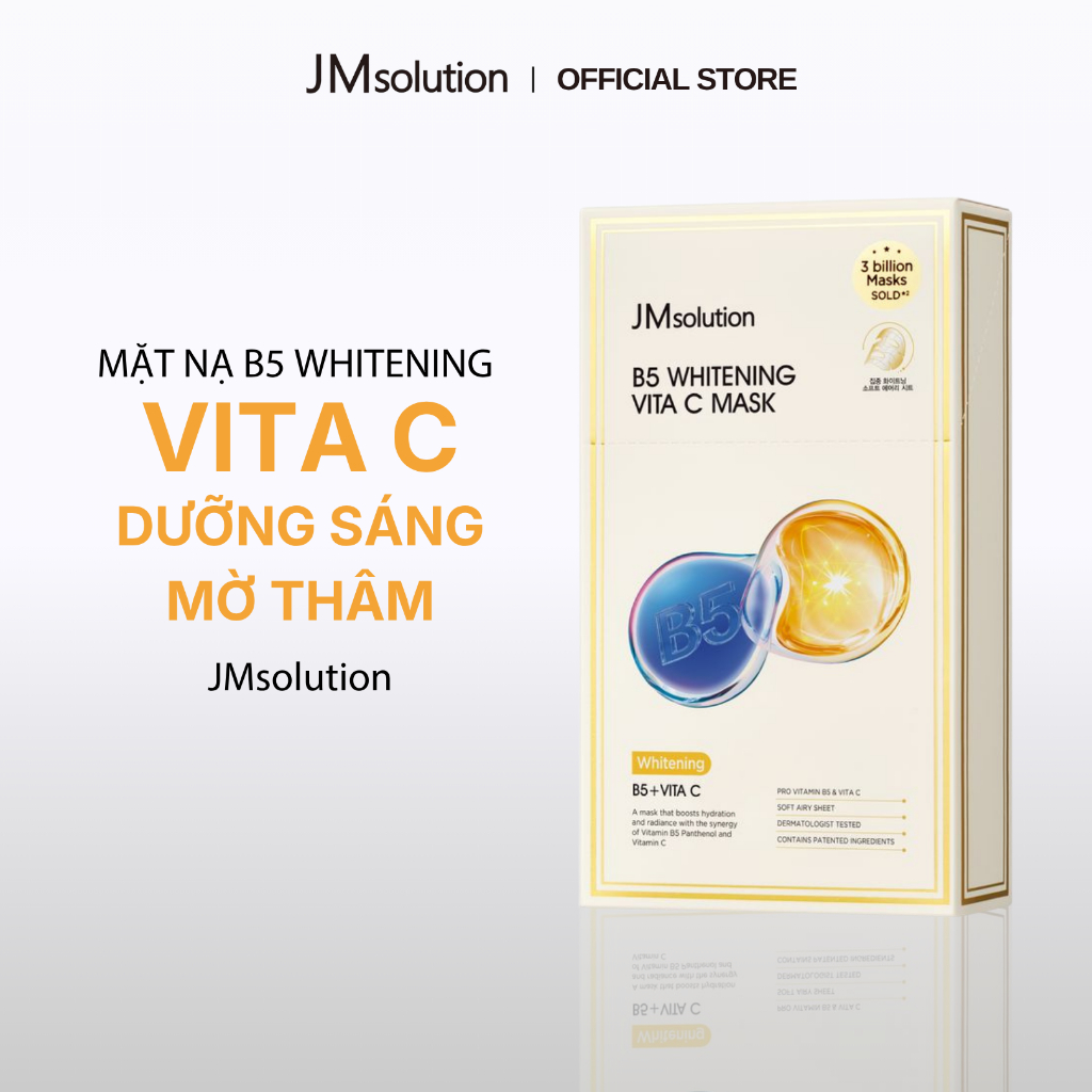 [KOL x JMsolution] Hộp 10 Miếng Mặt Nạ JMsolution B5 Whitening Mask Chính Hãng - 5 Phiên Bản Cho Da (25ml x 10)