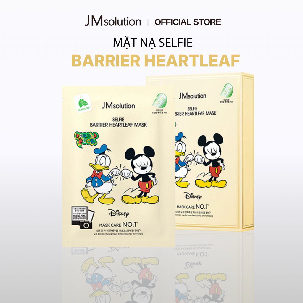 JMsolution Mặt Nạ Diếp Cá Selfie Barrier Heartleaf Mask 30ml - Làm Dịu Và Cân Bằng Làn Da - Chính Hãng