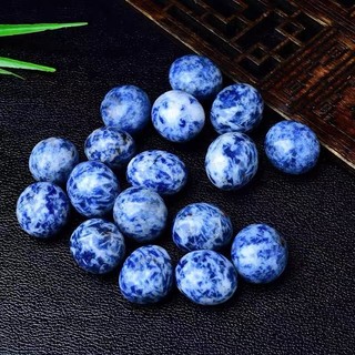 Đá Tumble Sodalite Tự Nhiên Đá Mài Bóng Trang Trí Chậu Cây Bể Cá Cải Thiện Phong Thủy Cao Cấp