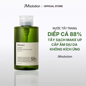 JMsolution Nước Tẩy Trang Chiết Xuất Diếp Cá Làm Dịu Da Heartleaf 88 Deep Cleansing Water 500ml