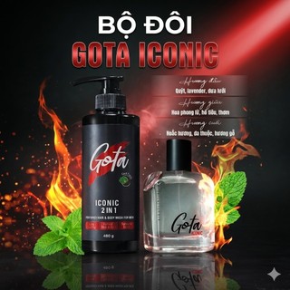 Combo Nước hoa và Sữa tắm Nam Gota 2in1 hương thơm sang trọng, bản lĩnh