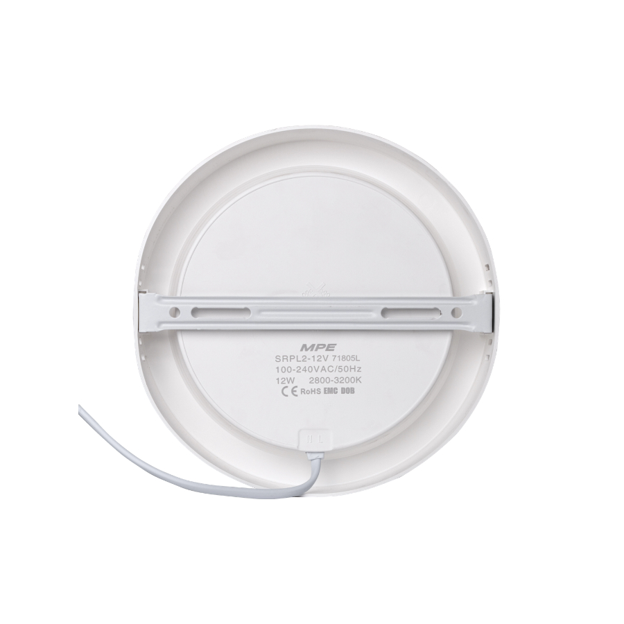 Đèn Led Panel Ốp Nổi MPE nhựa, mặt tròn SRPL2, Led Panel tròn Ốp Trần 12W, 18W, 24W, tích hợp Driver (DOB) trong đèn