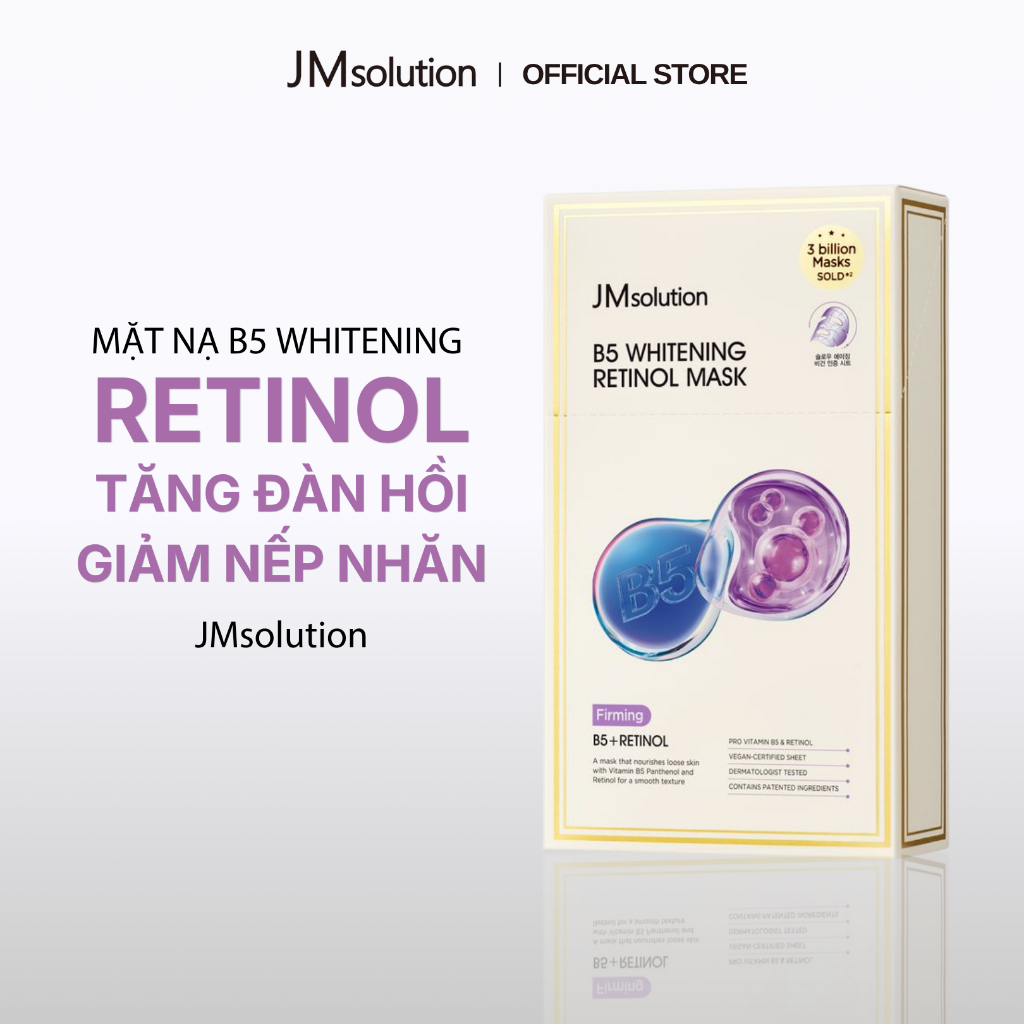 [KOL x JMsolution] Hộp 10 Miếng Mặt Nạ JMsolution B5 Whitening Mask Chính Hãng - 5 Phiên Bản Cho Da (25ml x 10)