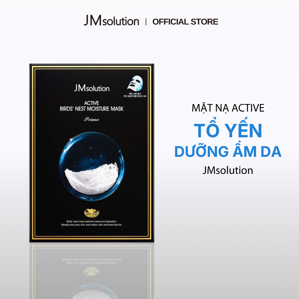 JMsolution Mặt Nạ Tổ Yến Active Birds' Nest Moisture Mask Prime 30ml - Dưỡng Ẩm Chuyên Sâu - Chính Hãng