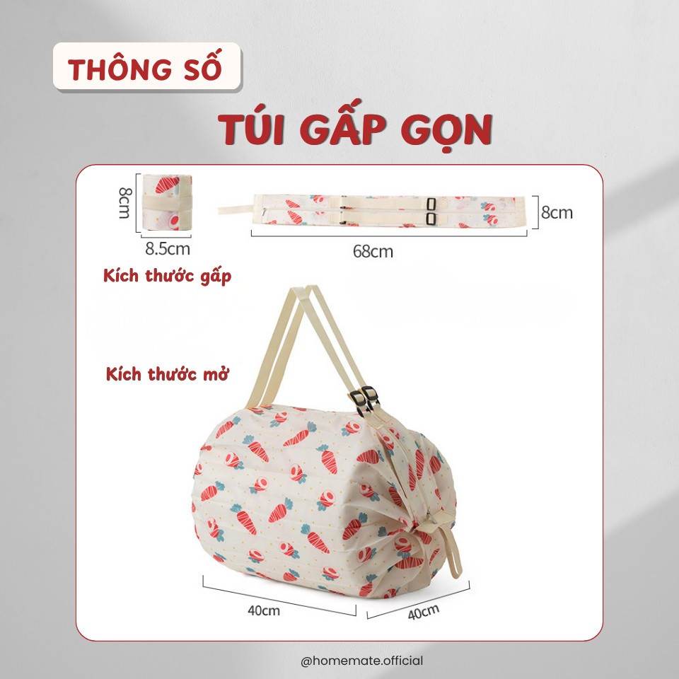Túi Gấp Gọn Đi Bơi Đi Biển HomeMate Vải Oxford Chống Nước, Túi Xách Du Lịch Dung Tích Lớn, Túi Đi Chợ Tái Sử Dụng