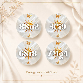 [Presage.vn] [Tròn 5cm] Set 20 Stickers - Phong Thủy Dán Hủ Gia Vị
