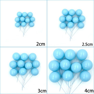 SÉT 40 Bi nhựa, Bi xốp mix 4 size cắm bánh đủ màu- trang trí bánh kem