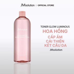 JMsolution Nước Cân Bằng Hoa Hồng Dưỡng Ẩm Làm Sáng Da Glow Luminous Flower Firming Toner XL Rose 600ml