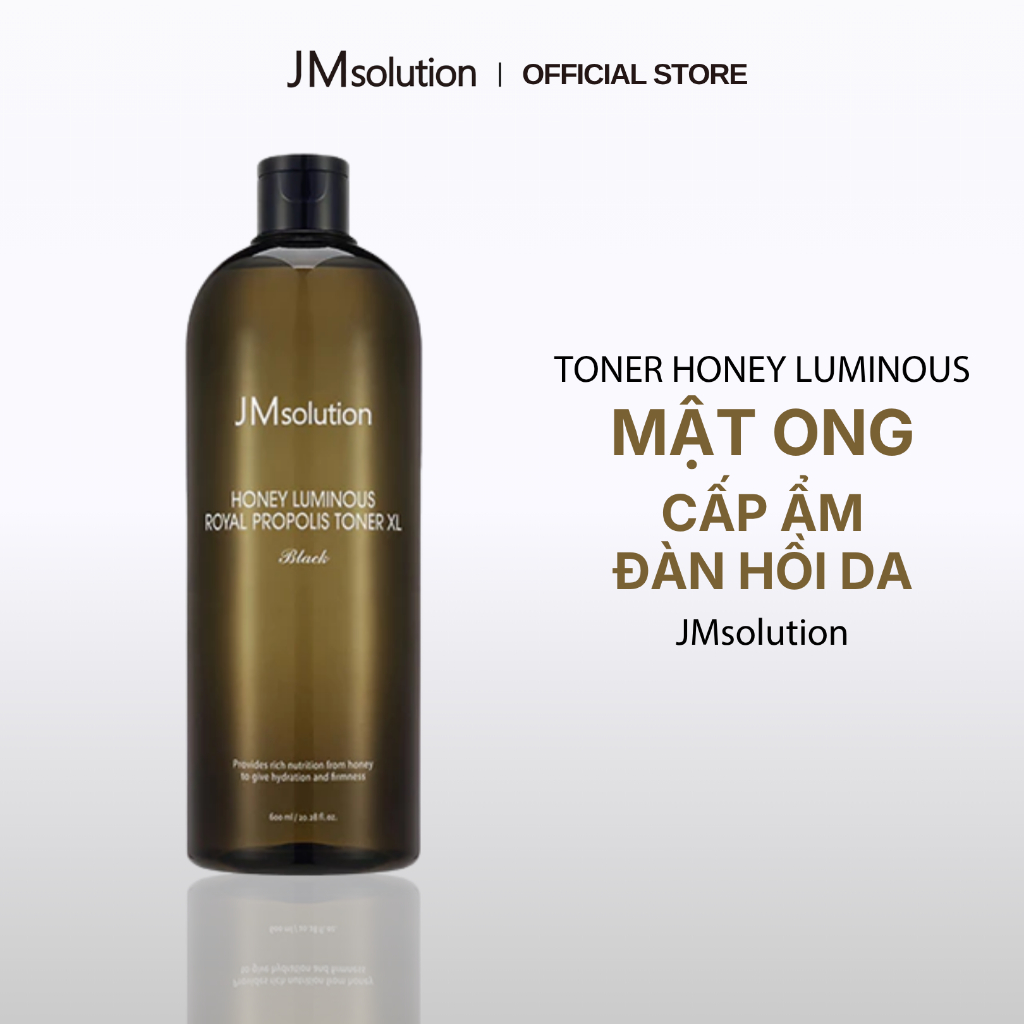 JMsolution Nước Cân Bằng Chiết Xuất Mật Ong Honey Luminous Royal Propolis Toner Xl Black 600ml