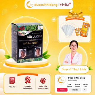 [ CHÍNH HÃNG ] Dầu Gội Thảo Dược Matrix Gội Là Đen Nhanh Chóng An Toàn Tại Nhà  (Hộp 10 Gói x 25ml)
