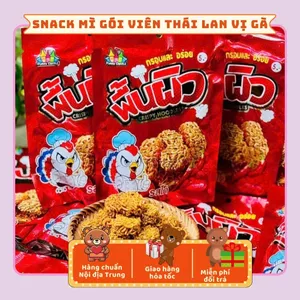 Mì Tôm Viên Cay Thái Lan Hình Chú Gà, Đồ Ăn Vặt Văn Phòng Giá Rẻ Tiệm Gấu Béo