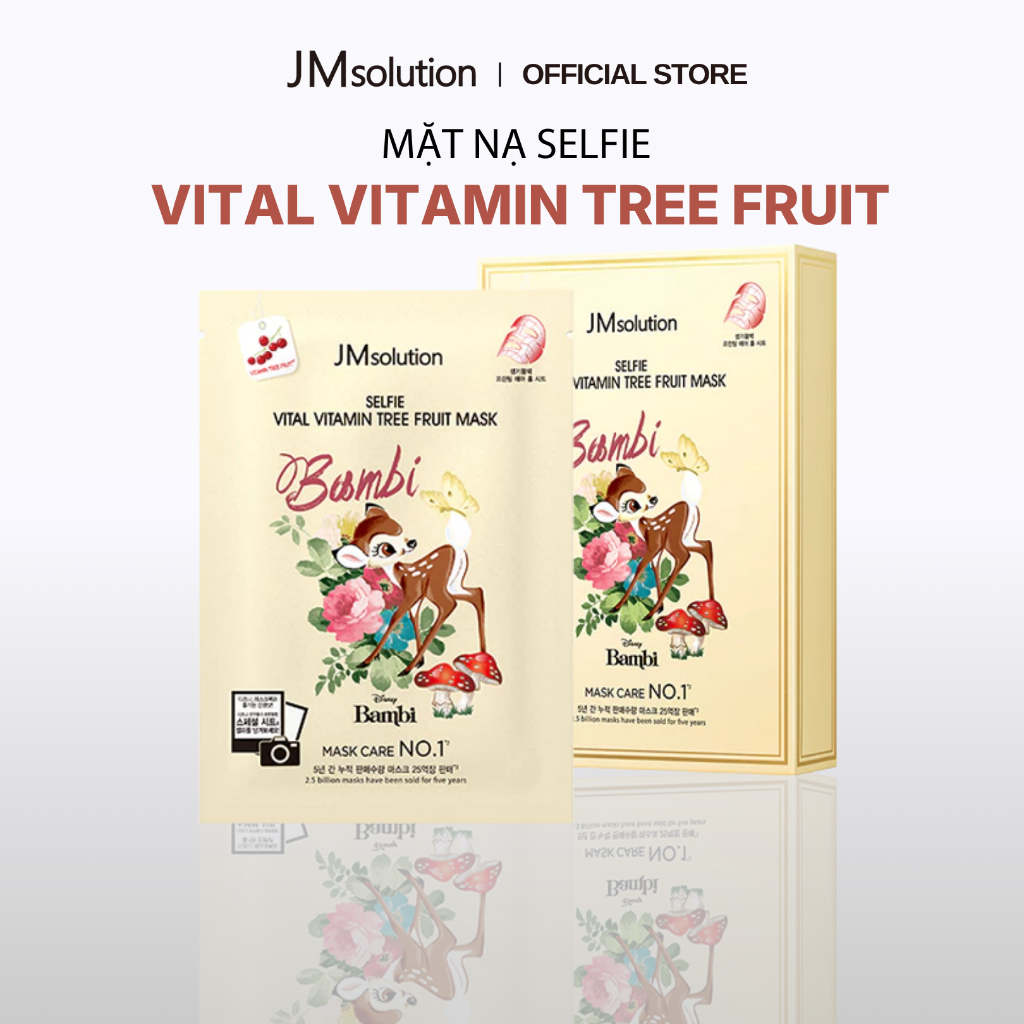 JMsolution Mặt Nạ Selfie Vital Vitamin Tree Fruit Mask 30ml - Phục Hồi Và Săn Chắc Da - Chính Hãng