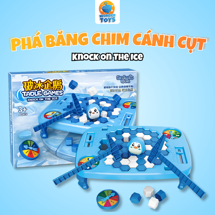 Đồ Chơi Phá Băng Chim Cánh Cụt Knock On The Ice Cho Bé, Trò Chơi Rèn Luyện Khéo Léo & Tư Duy Phản Xạ