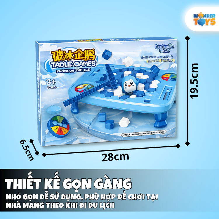 Đồ Chơi Phá Băng Chim Cánh Cụt Knock On The Ice Cho Bé, Trò Chơi Rèn Luyện Khéo Léo & Tư Duy Phản Xạ