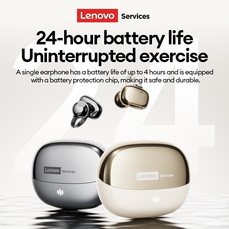 Tai Nghe Lenovo RS103 Bluetooth Không Dây Kẹp Tai, Âm Thanh HiFi, Chống Nước IPX5, Mic HD, Độ Trễ Thấp, Pin Lâu | BigBuy360 - bigbuy360.vn